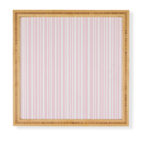Lisa Argyropoulos Soft Blush Stripes Framed Wall Art