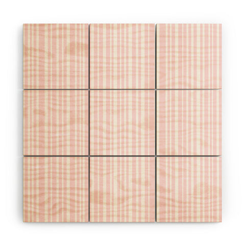 Lisa Argyropoulos Soft Blush Stripes Wood Wall Mural