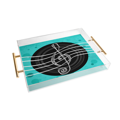 Lisa Argyropoulos Solo Aquatic Blues Acrylic Tray