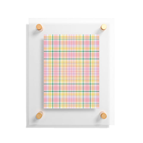 Lisa Argyropoulos Spring Days Plaid Floating Acrylic Print