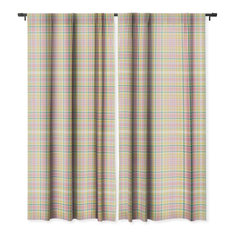 Lisa Argyropoulos Spring Days Plaid Blackout Window Curtain