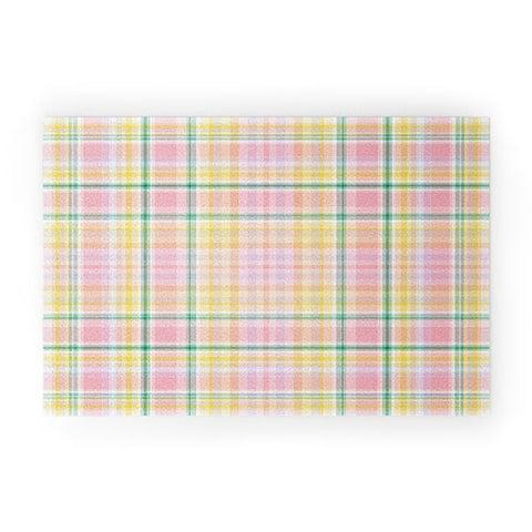 Lisa Argyropoulos Spring Days Plaid Welcome Mat