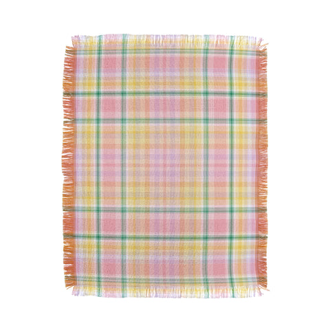 Lisa Argyropoulos Spring Days Plaid Throw Blanket