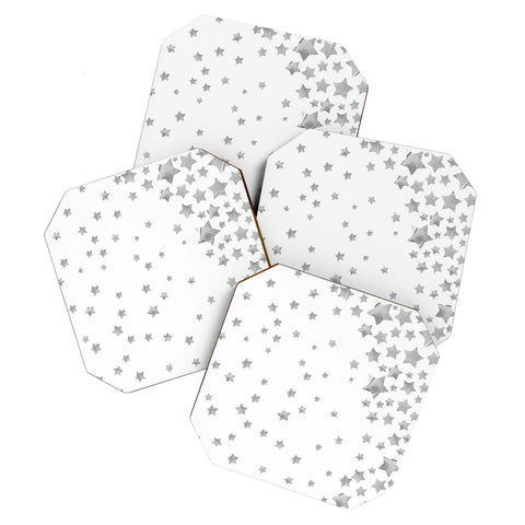 Lisa Argyropoulos Starry Magic Silvery White Coaster Set