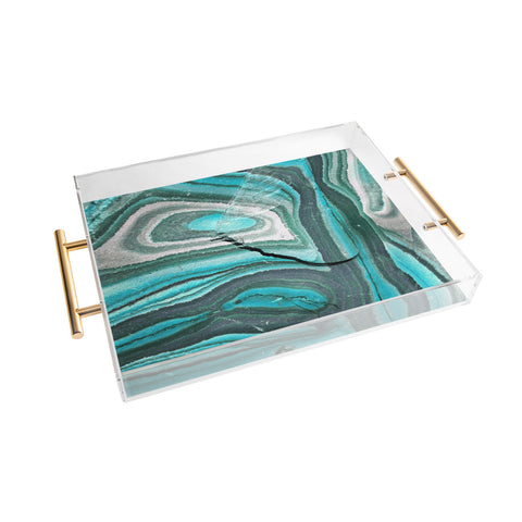 Lisa Argyropoulos Stony Aqua Blue Acrylic Tray