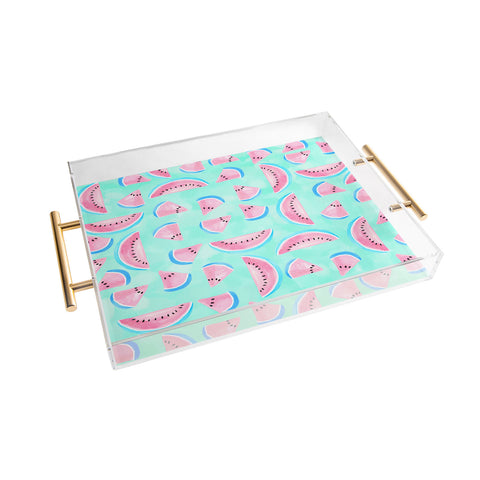 Lisa Argyropoulos Summertime In Aqua Acrylic Tray