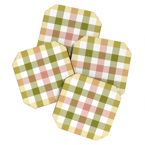 Lisa Argyropoulos Sweet Harvest Plaid Coaster Set