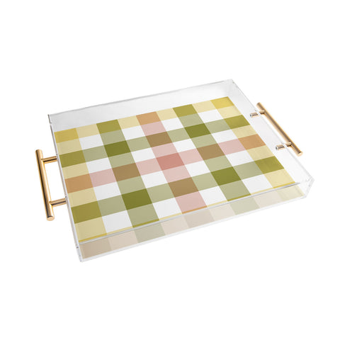Lisa Argyropoulos Sweet Harvest Plaid Acrylic Tray