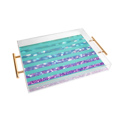 Lisa Argyropoulos Tango Frost Stripes Acrylic Tray