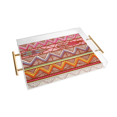 Lisa Argyropoulos Two Feathers Acrylic Tray