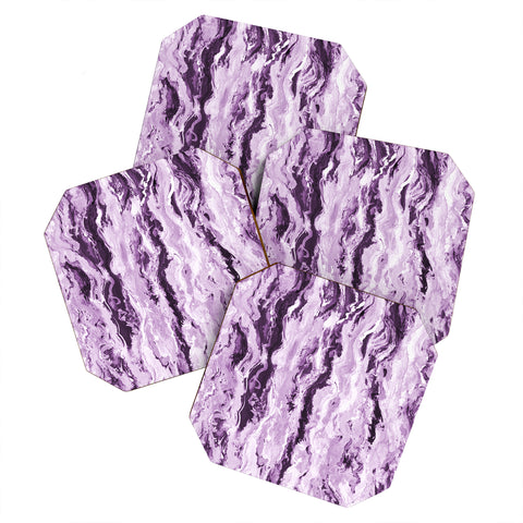 Lisa Argyropoulos Violet Melt Coaster Set