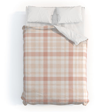 Lisa Argyropoulos Warmly Blushed Plaid Duvet Cover