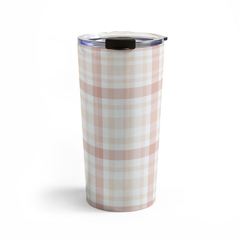 Lisa Argyropoulos Warmly Blushed Plaid Travel Mug
