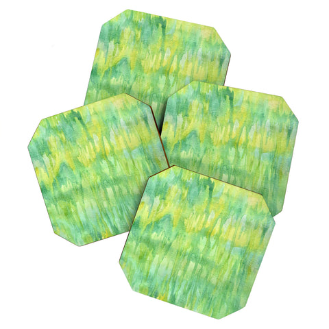 Lisa Argyropoulos Watercolor Greenery Coaster Set