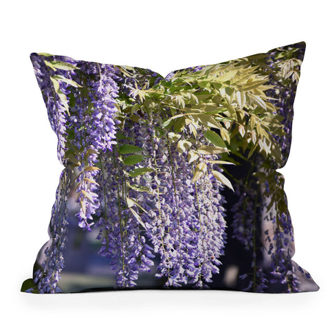 Lisa Argyropoulos Wisteria Outdoor Throw Pillow
