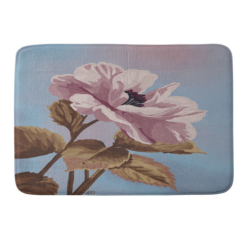 Lisa D Art Designs Vintage Begonia Botanical Memory Foam Bath Mat
