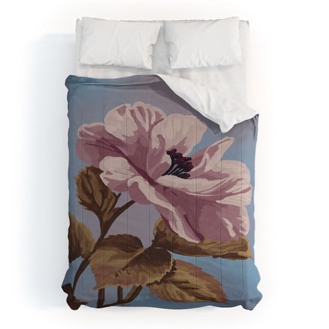 Lisa D Art Designs Vintage Begonia Botanical Comforter
