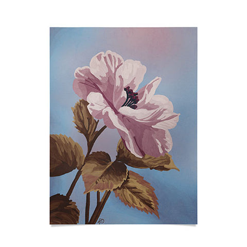 Lisa D Art Designs Vintage Begonia Botanical Poster