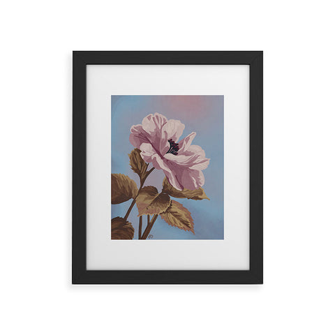 Lisa D Art Designs Vintage Begonia Botanical Framed Art Print