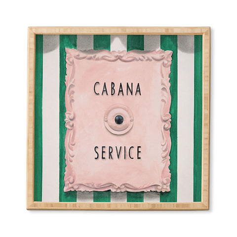 Lisa Golightly Press For Cabana Service Framed Wall Art
