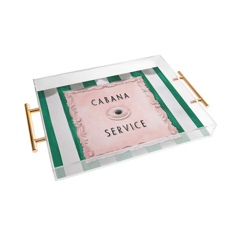 Lisa Golightly Press For Cabana Service Acrylic Tray