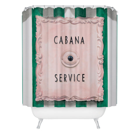 Lisa Golightly Press For Cabana Service Shower Curtain