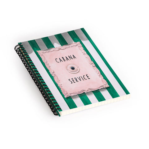 Lisa Golightly Press For Cabana Service Spiral Notebook