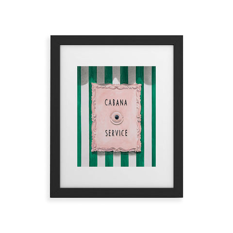 Lisa Golightly Press For Cabana Service Framed Art Print