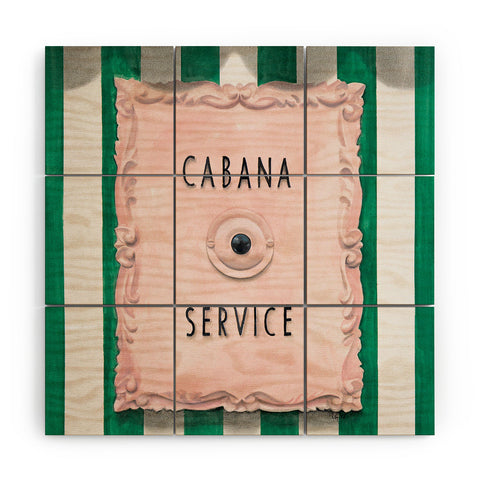 Lisa Golightly Press For Cabana Service Wood Wall Mural