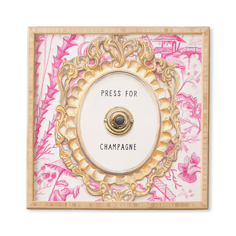 Lisa Golightly Press For Champagne Framed Wall Art