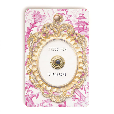 Lisa Golightly Press For Champagne Cutting Board Rectangle