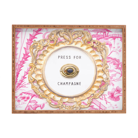 Lisa Golightly Press For Champagne Rectangular Tray