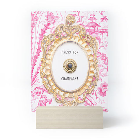 Lisa Golightly Press For Champagne Mini Art Print
