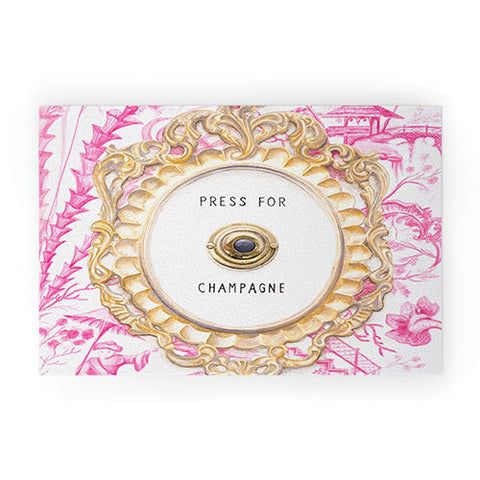 Lisa Golightly Press For Champagne Welcome Mat