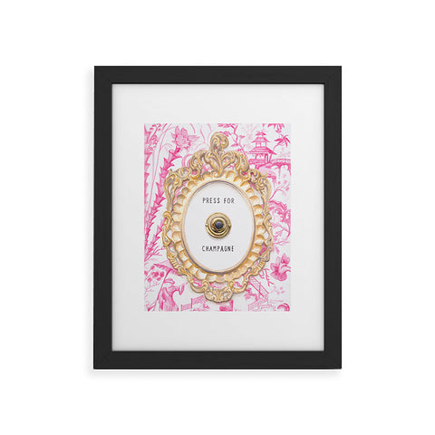 Lisa Golightly Press For Champagne Framed Art Print