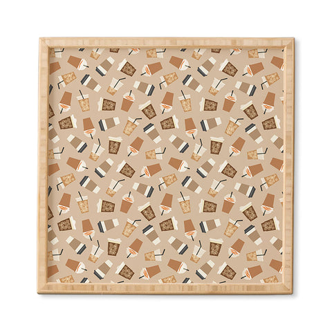 Little Arrow Design Co all the coffee beige Framed Wall Art