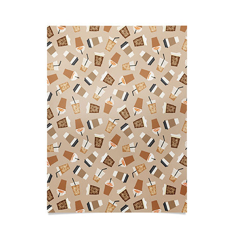 Little Arrow Design Co all the coffee beige Poster