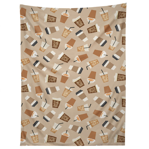 Little Arrow Design Co all the coffee beige Tapestry