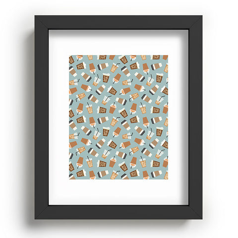 Little Arrow Design Co all the coffees dusty blue Recessed Framing Rectangle