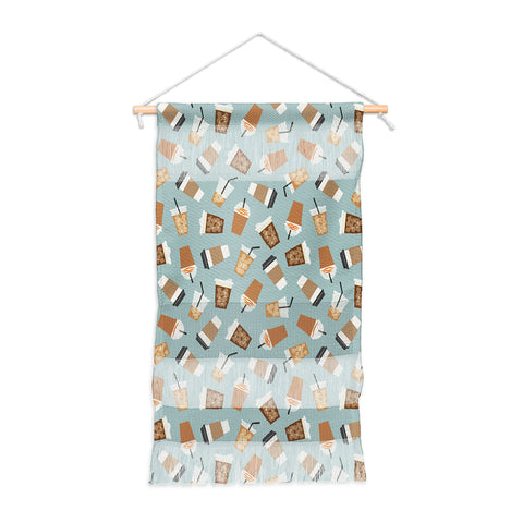 Little Arrow Design Co all the coffees dusty blue Wall Hanging Portrait