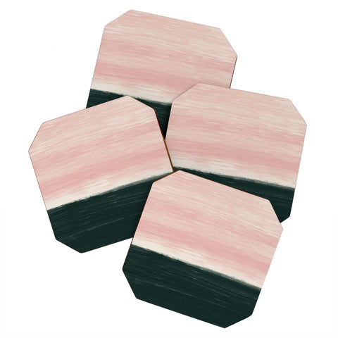Little Arrow Design Co Anahita in pink Coaster Set