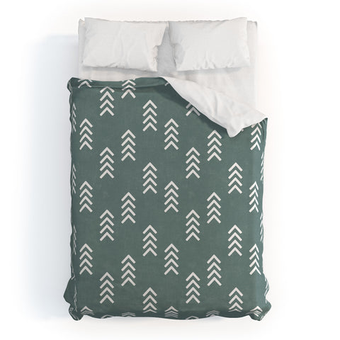Little Arrow Design Co arcadia arrows teal Duvet Cover