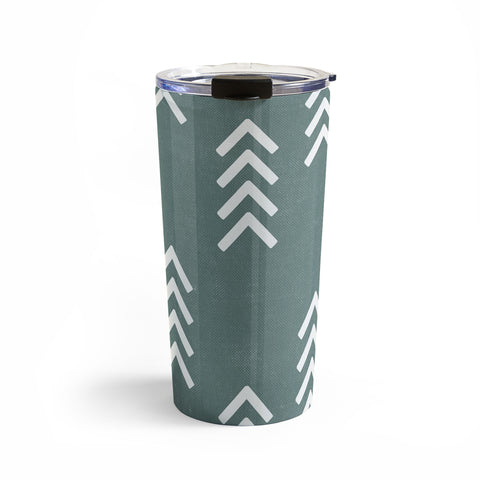 Little Arrow Design Co arcadia arrows teal Travel Mug