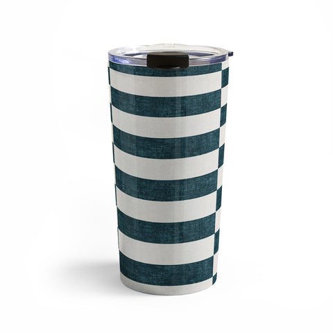 Little Arrow Design Co aria blue rectangle tiles Travel Mug