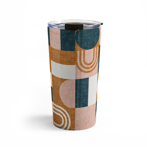 Little Arrow Design Co aria geometric patchwork Travel Mug