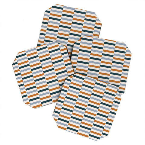 Little Arrow Design Co aria multi rectangle tiles Coaster Set