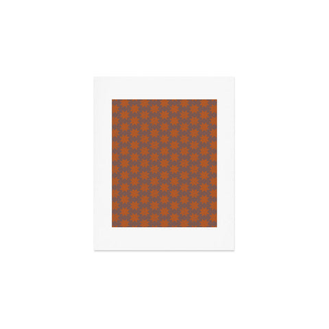 Little Arrow Design Co aztec stars ginger Art Print