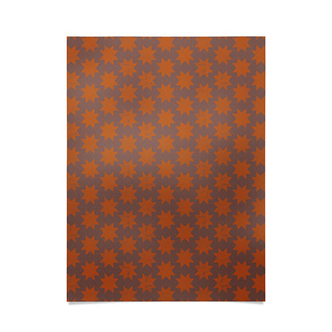 Little Arrow Design Co aztec stars ginger Poster