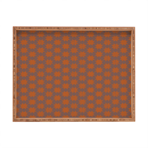 Little Arrow Design Co aztec stars ginger Rectangular Tray