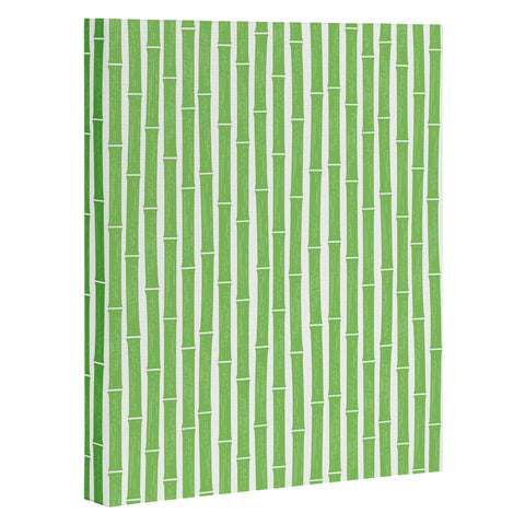 Little Arrow Design Co bamboo bright green Art Canvas
